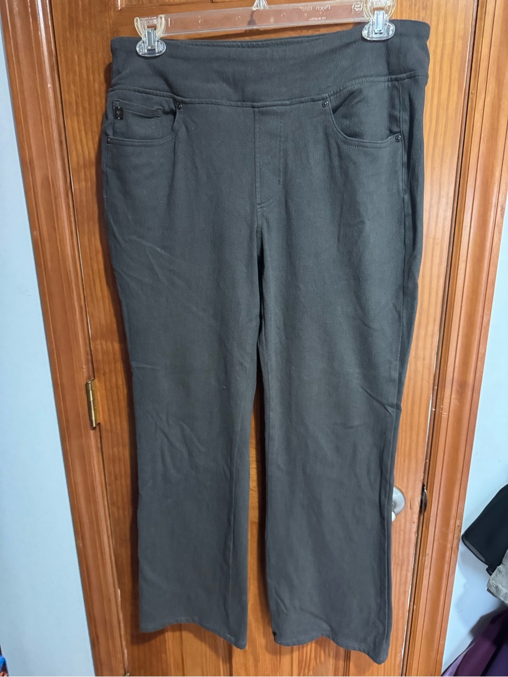 Belle by Kim Gravel dark gray jeans